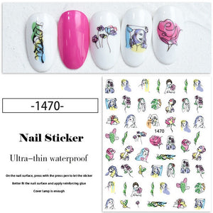 Nail Sticker - 1470 - Faces