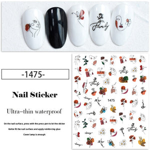 Nail Sticker - 1475 - Abstract