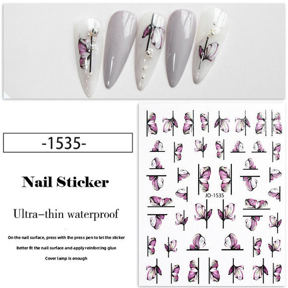 Nail Sticker - 1535 - Flower