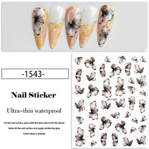 Nail Sticker - 1543 - Flower