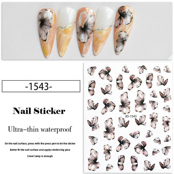 Nail Sticker - 1543 - Flower