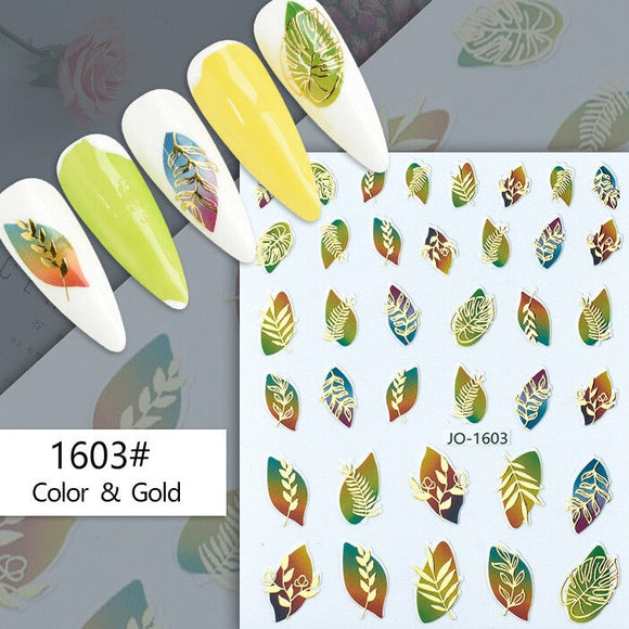 Nail Sticker - 1603 - Leaves