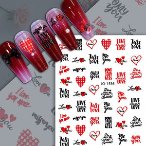 Nail Sticker - 1556 - Love