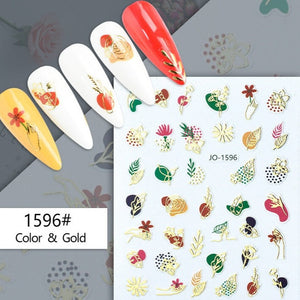 Nail Sticker - 1596 - Flowers