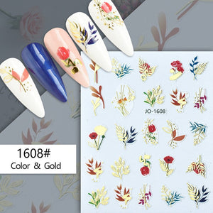 Nail Sticker - 1608 - Flowers