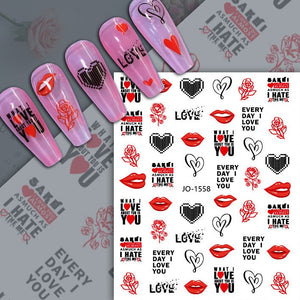 Nail Sticker - 1558 - Love