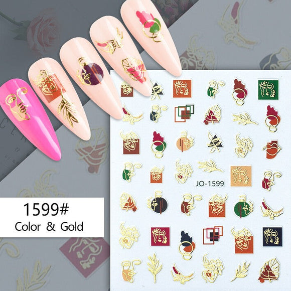 Nail Sticker - 1599 - Leaves