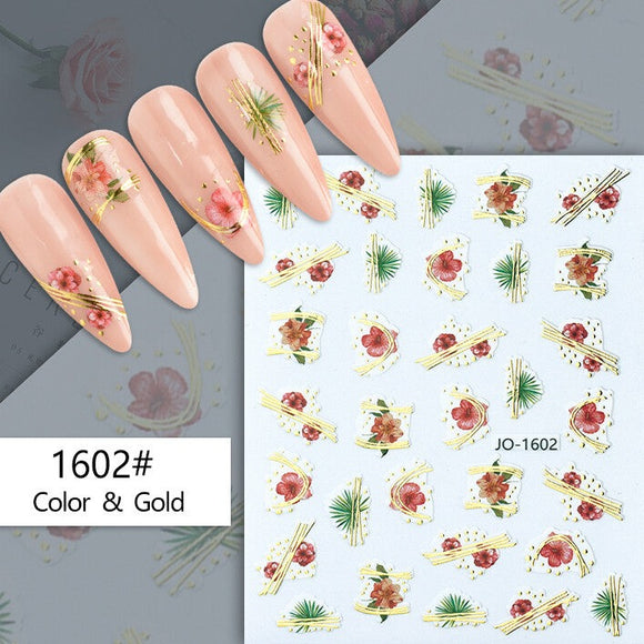 Nail Sticker - 1602 - Flowers