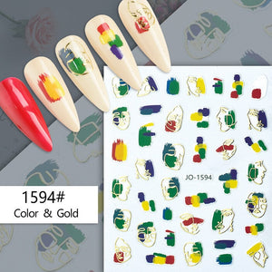 Nail Sticker - 1594 - Faces