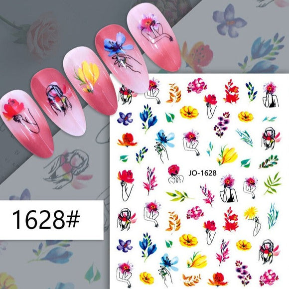 Nail Sticker - 1628 - Flowers