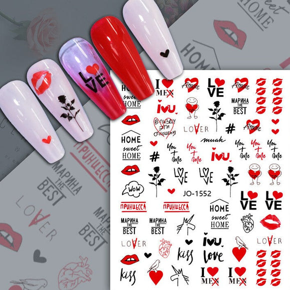 Nail Sticker - 1552 - Love