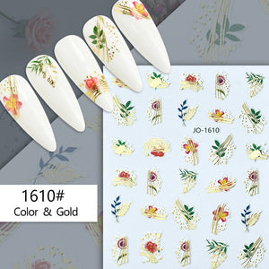 Nail Sticker - 1610 - Flowers