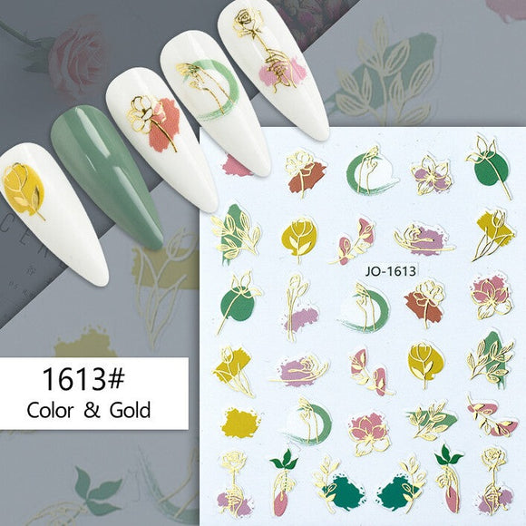 Nail Sticker - 1613 - Flowers