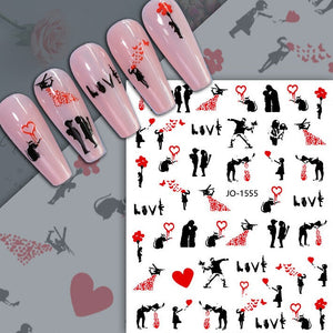 Nail Sticker - 1555 - Love