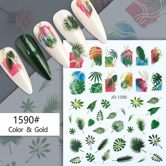 Nail Sticker - 1590 - Leaves