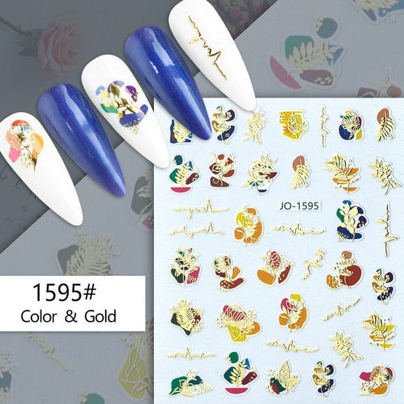 Nail Sticker - 1595 - Flowers