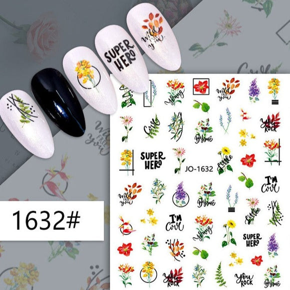 Nail Sticker - 1632 - leaves