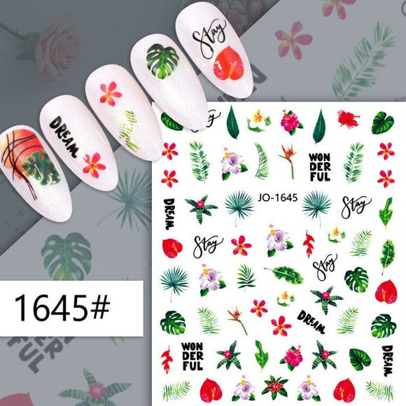 Nail Sticker - 1645 - Flowers