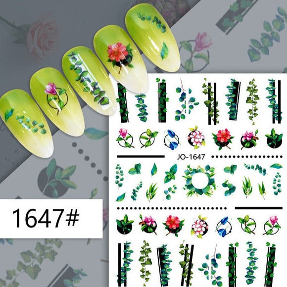 Nail Sticker - 1647 - Flowers