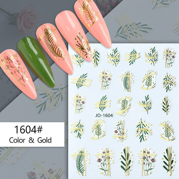 Nail Sticker - 1604 - Leaves