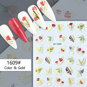 Nail Sticker - 1609 - Flowers