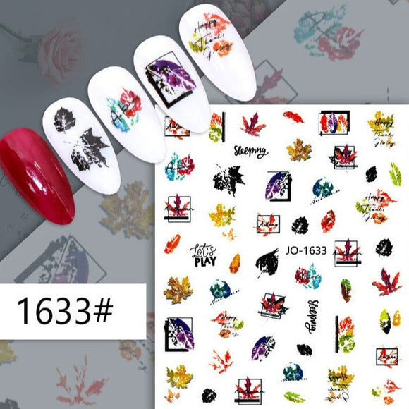 Nail Sticker - 1633 - leaves