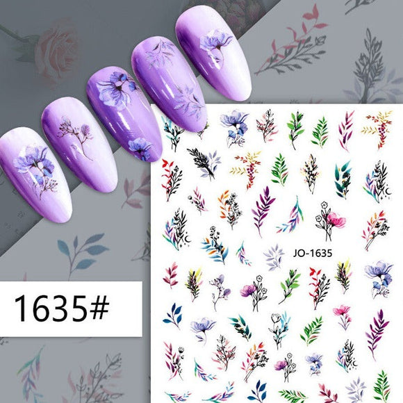 Nail Sticker - 1635 - Flowers