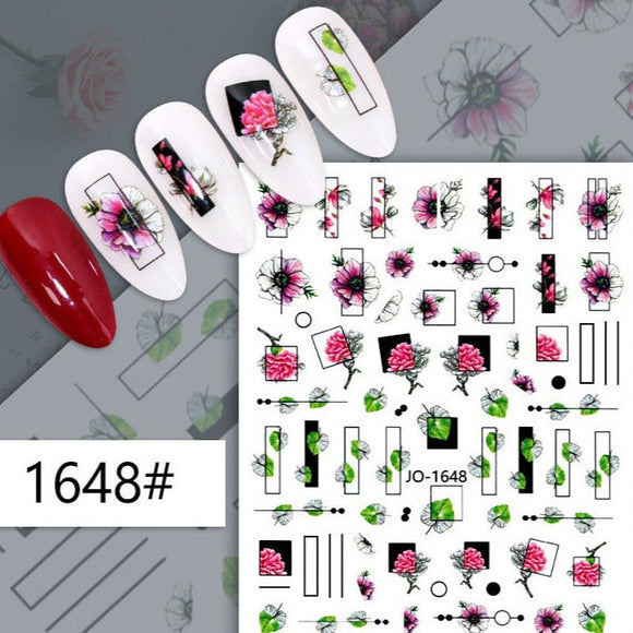 Nail Sticker - 1648 - Flowers