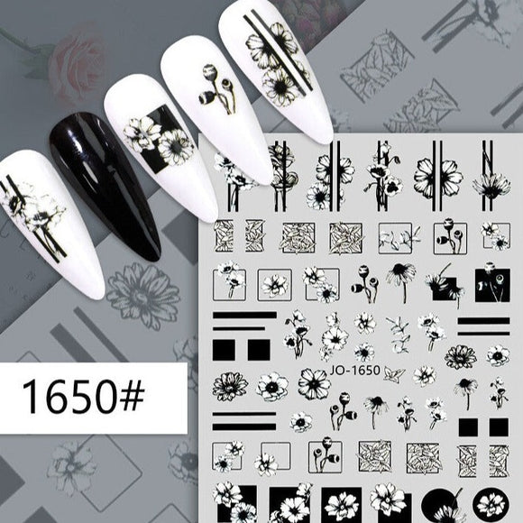 Nail Sticker - 1650 - Flowers