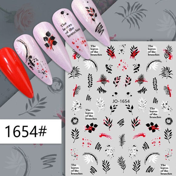 Nail Sticker - 1654 - Leaves
