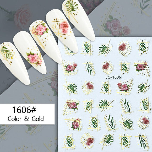 Nail Sticker - 1606 - Flowers