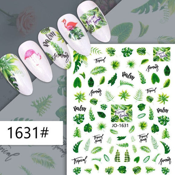 Nail Sticker - 1631 - Leaves