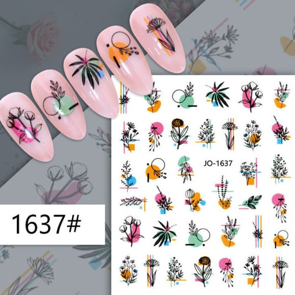 Nail Sticker - 1637 - Leaves