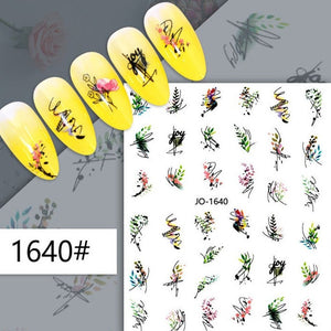 Nail Sticker - 1640 - Flowers