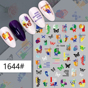 Nail Sticker - 1644 - Butterfly