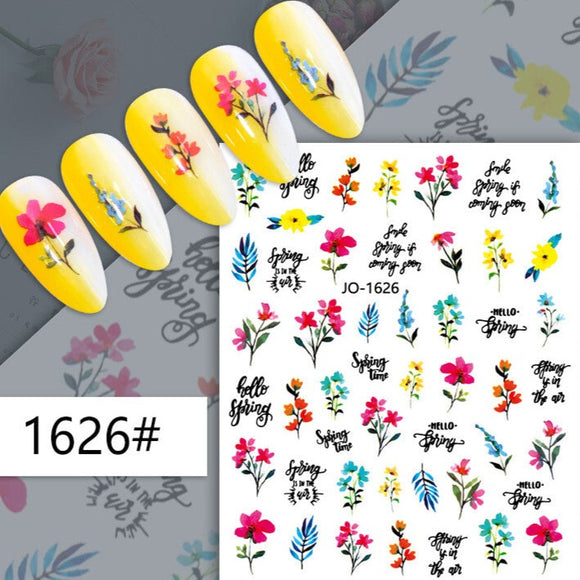 Nail Sticker - 1626 - Flowers