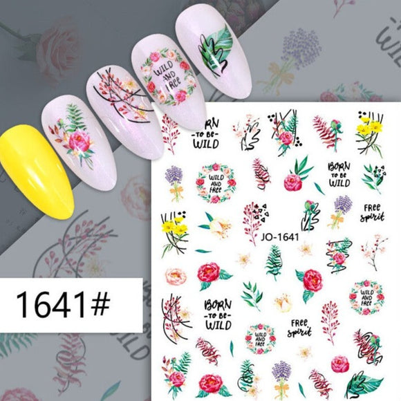 Nail Sticker - 1641 - Flowers