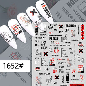 Nail Sticker - 1652 - Expressions