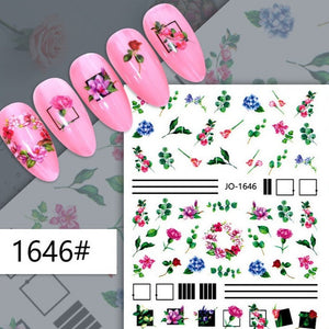 Nail Sticker - 1646 - Flowers