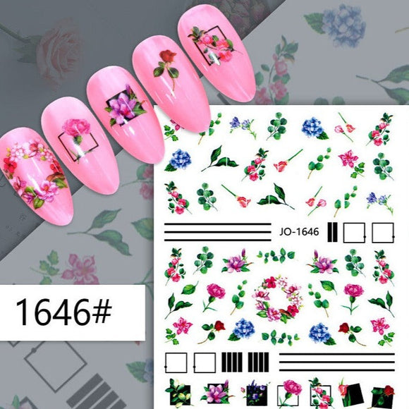 Nail Sticker - 1646 - Flowers