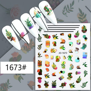 Nail Sticker - 1673 - Leaves