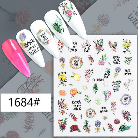 Nail Sticker - 1684 - Flowers