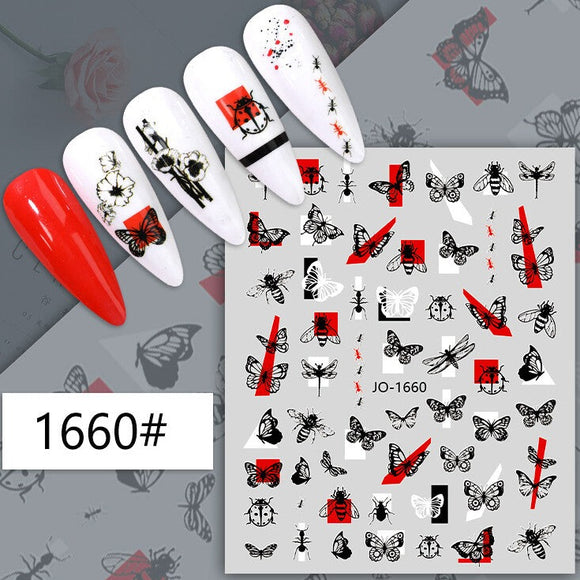 Nail Sticker - 1660 - Butterflies