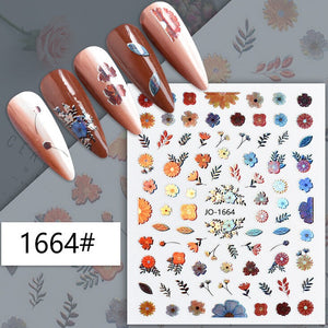 Nail Sticker - 1664 - Flowers