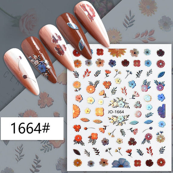 Nail Sticker - 1664 - Flowers