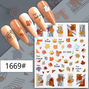 Nail Sticker - 1669 - Leaves