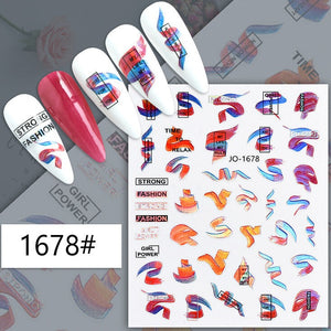 Nail Sticker - 1678 - Ribbons