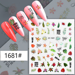 Nail Sticker - 1681 - Flowers