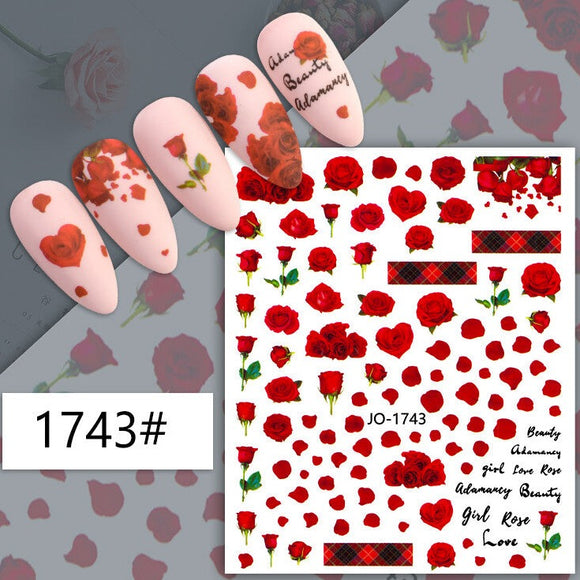Nail Sticker - 1743 - Roses