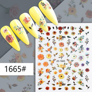 Nail Sticker - 1665 - Flowers